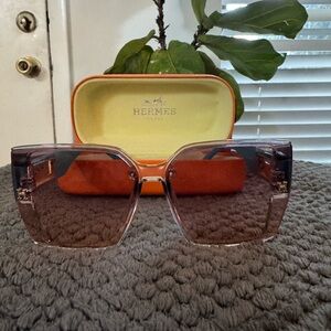 Hermes Women's Sunglasses - Elegant Aqua-Blue